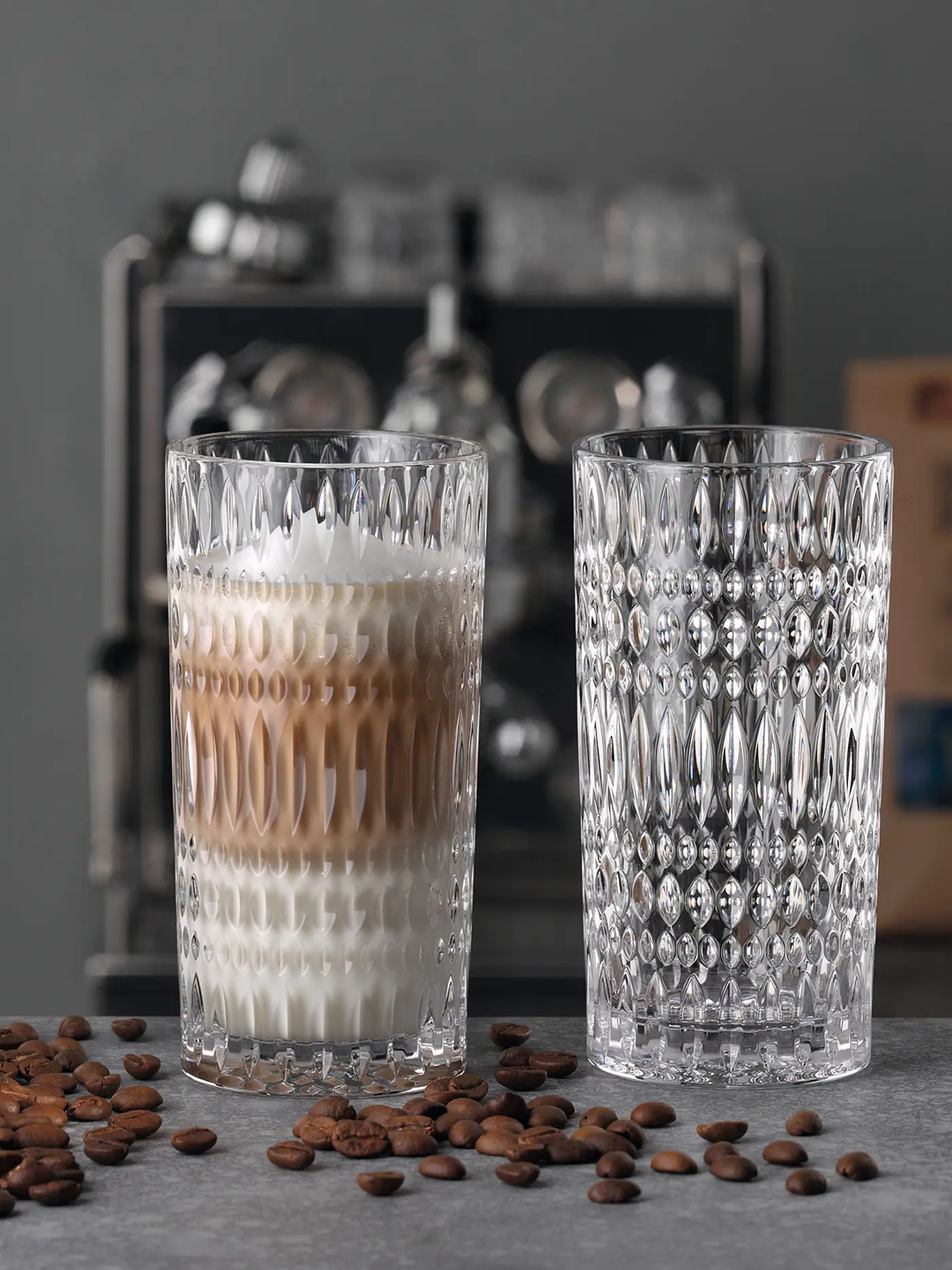 NACHTMANN | Latte Macchiato Glas 2er Set ETHNO Barista 434ml | 